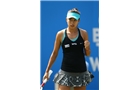 BIRMINGHAM, ENGLAND - JUNE 13:  Shuai Zhang of China clenches her fist after winning a game against Sloane Stephens of the USA during Day Five of the Aegon Classic at Edgbaston Priory Club on June 13, 2014 in Birmingham, England.  (Photo by Jordan Mansfield/Getty Images for Aegon)